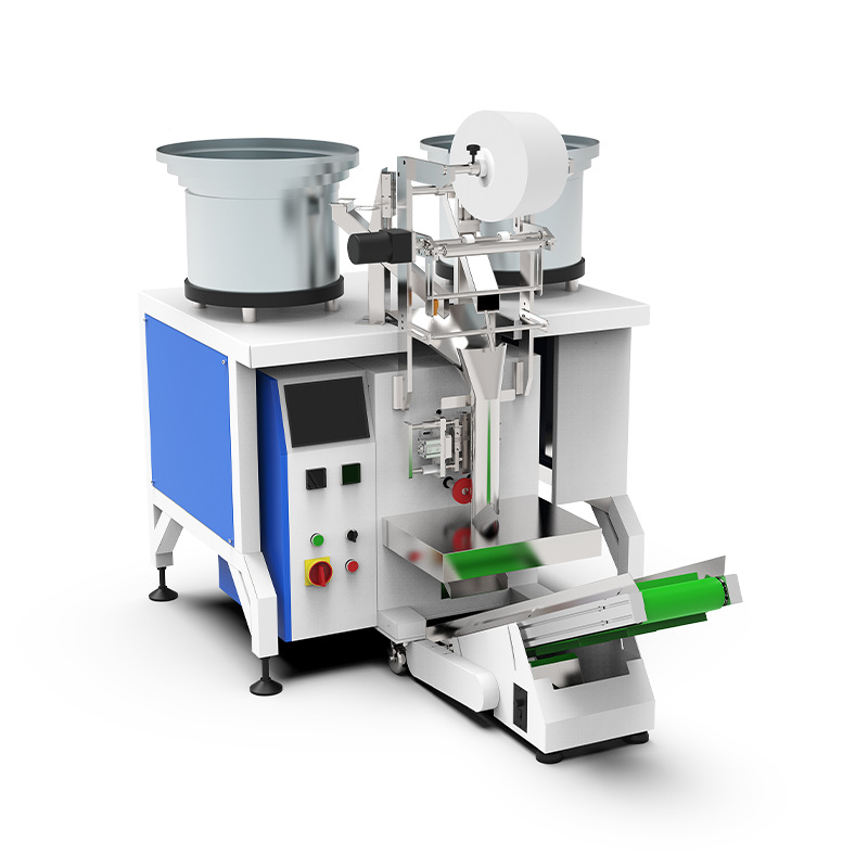 Hardware counting and packaging machine