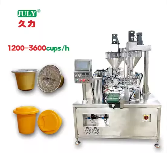 Coffee filling and sealing machine