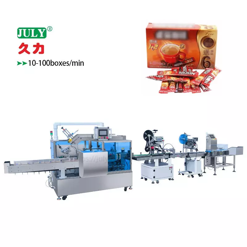 Wysoka-Automatyczna maszyna do pakowania kartonów Speed | 10-100 pudełek/Min.na jedzenie & Napój