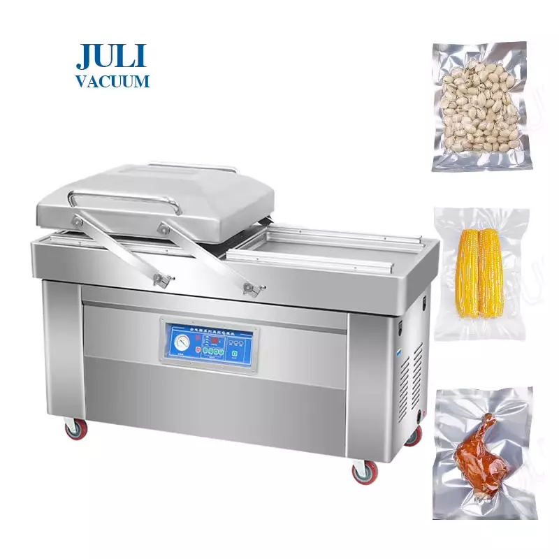 Double Chamber Vacuum Packaging Machine | Stainless Steel Food Vacuum Sealer