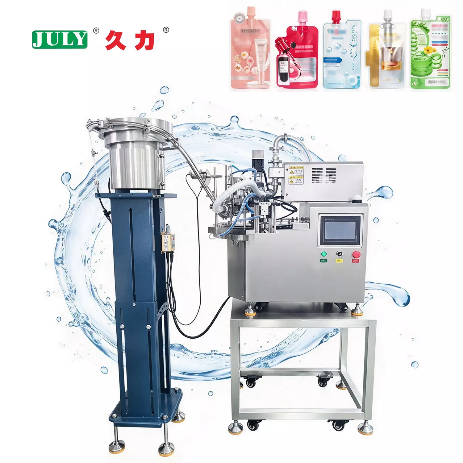 Umplere automată a pungii gurii & Masina de acoperire | Pentru șampon, detergent, suc & Sos