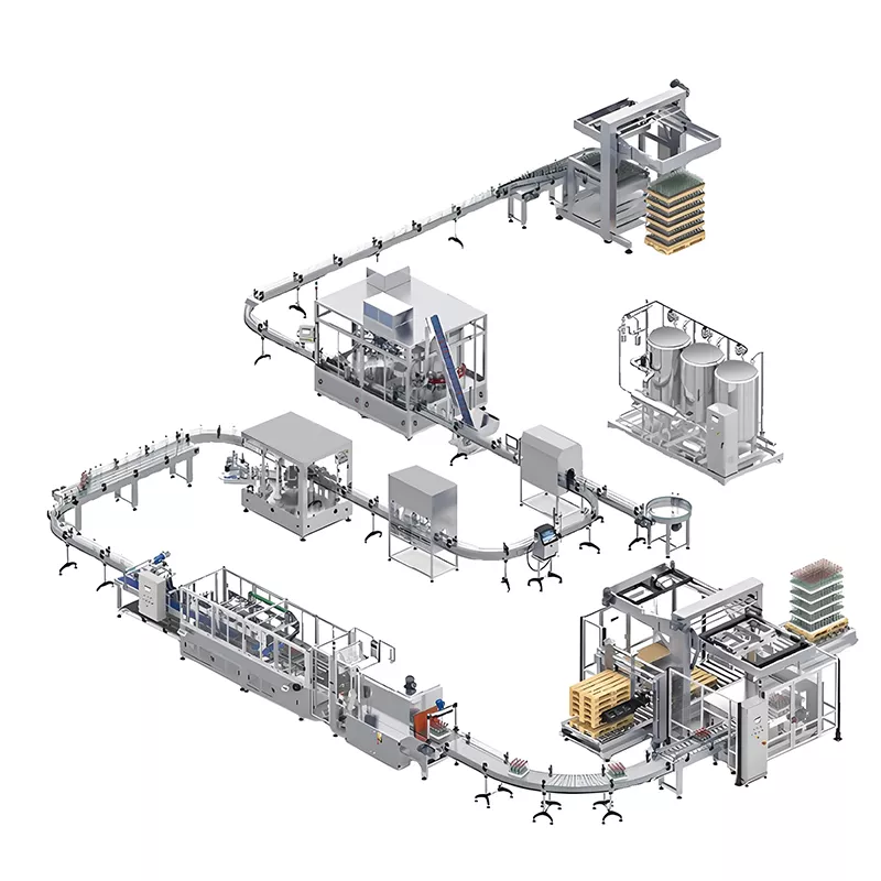 Linie de producție de umplere