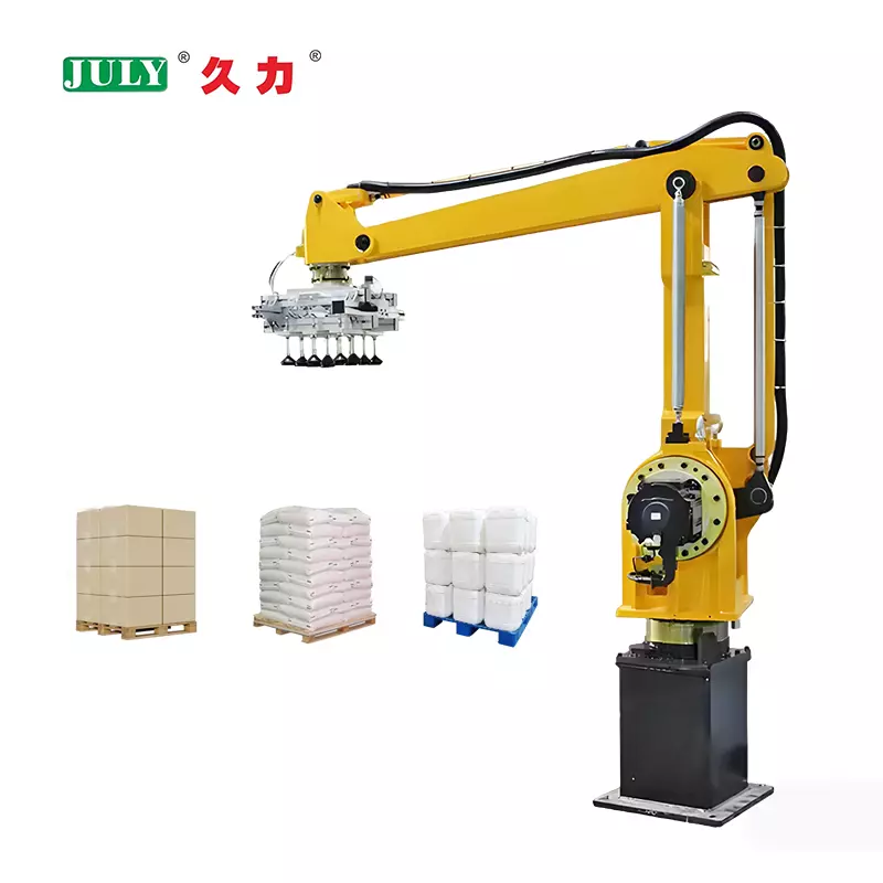 高-カートン、バッグ用ペイロードロボットパレタイジングアーム & バルクコンテナ - 7月